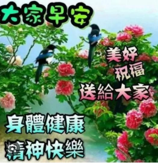 朋友們早，
祝願身體健康！...