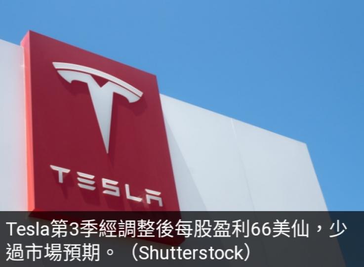 Tesla上季業
績遜預期　
憂慮高息
影響買車意欲...