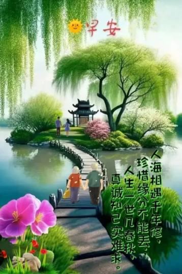 珍惜緣份,
朋友們早安！...