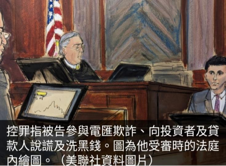 FTX創辦人欺詐等罪成，　
控方指若犯罪計劃
得逞被告成加密貨幣王。...