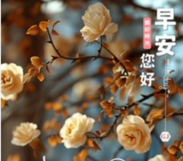 朋友早，
   日子充滿幸福，盼望！...