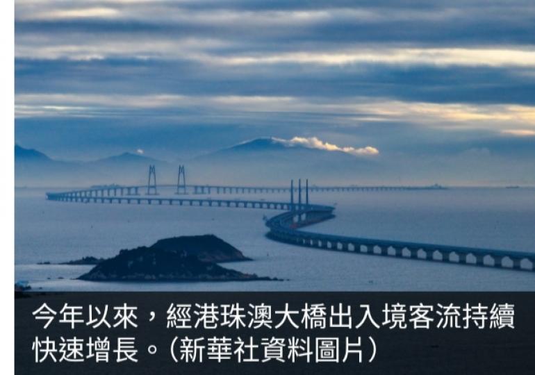 港珠澳大橋今年以來出入境旅客超過1000萬人次...