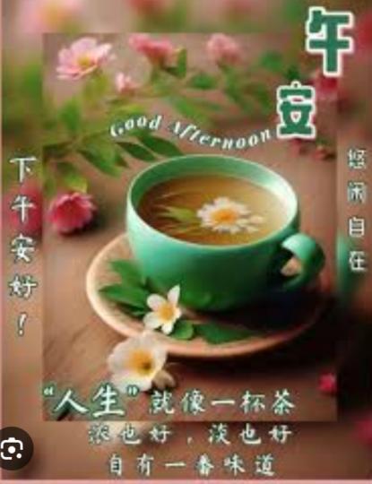 午後一杯茶，
        濃淡隨心， 就好！...