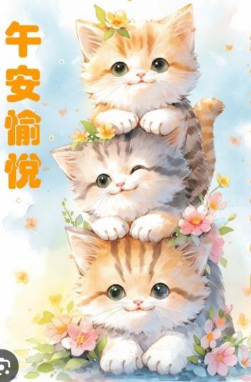 午安，
          好心情，
     好運伴著行！...