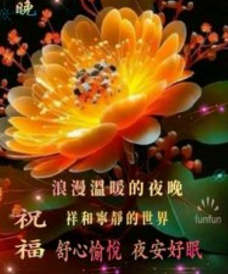 舒心, 愉快
                       晚安！...