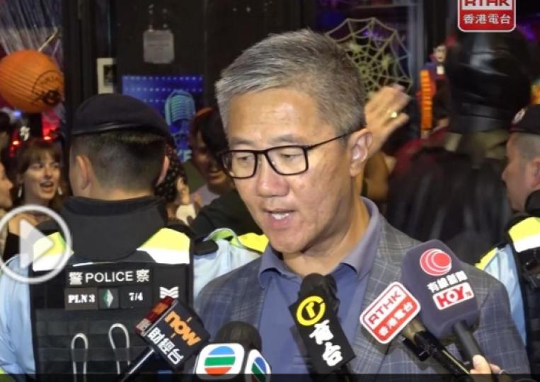 蕭澤頤稱閉路電視及人流點算系統有助警方做好風險評估及人流管制...