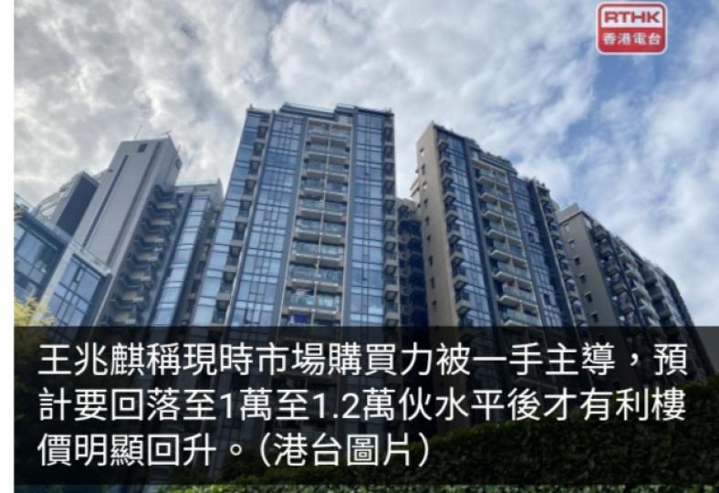 萊坊：隨息口及一手貨尾逐步下降　今年樓價或反彈5%...