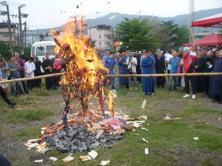 burning horse,worship...