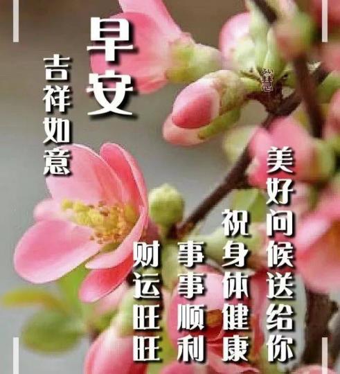 朋友早，
祝願身體
健康！...