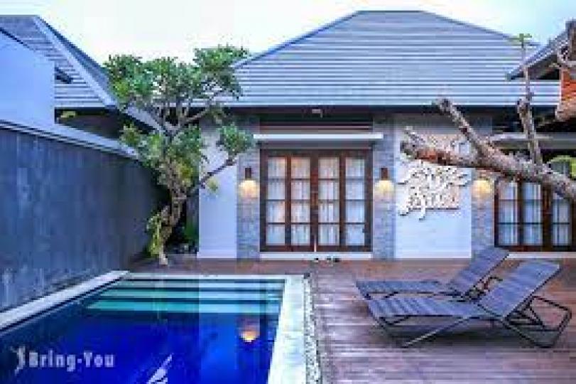 兩人就能入住超浪漫的泳池villa...
