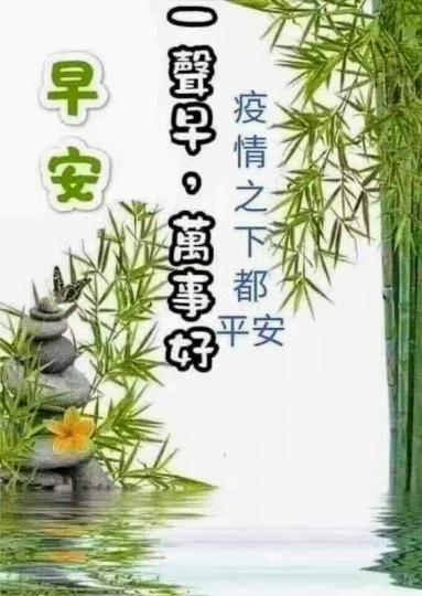 早安，疫情漸漸減弱，一聲早，萬事好！...