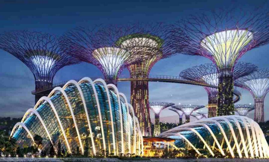 星加坡城市建設日新
月異,有特色的新建築
給人耳目一新感覺,兩
座貝殼外型大溫室花
園和擎天樹座落在濱
海旁,是游客打卡熱點...