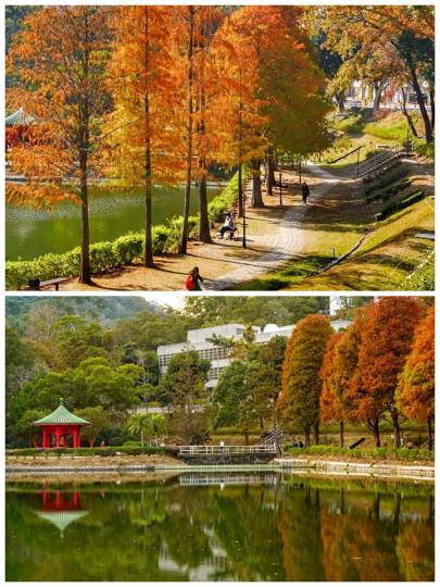 這裡的景色相當不錯噢!!
喻美最近熱爆郊遊景點"流水响"

是沙田中文大學未圓湖...