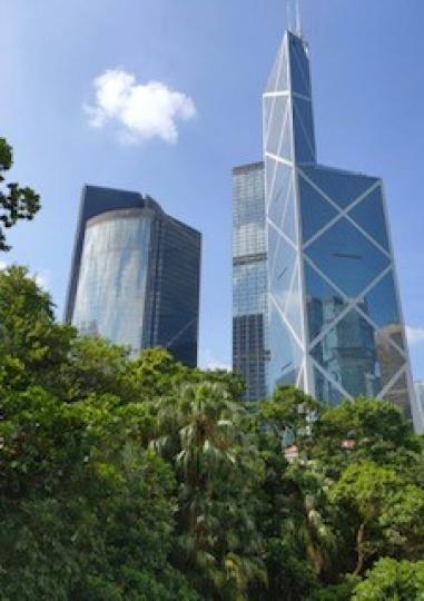 天空中的小白狗

中環商業中心區，高樓大廈很多，抬頭一看，看到天空中的一隻小白狗，相當有趣。...