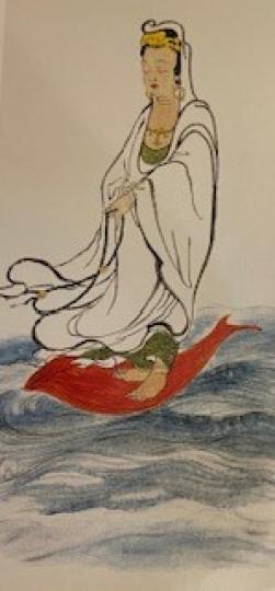 荷瓣觀音
這是國學大師饒宗頤的作品。...