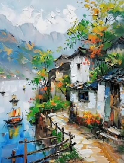 古風美景多詩情畫意。...