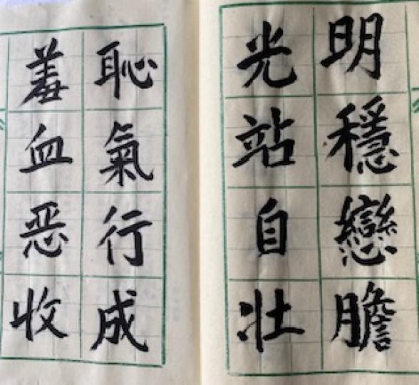 書法練習
古語有云：字無百日功，94 歲長者天天練習寫大個大字，寫得不錯，敬佩！敬佩！...