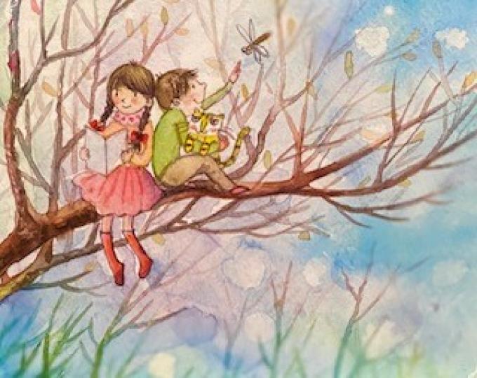 插畫
春回大地給人充滿生機的感覺，這本圖書的插畫正有這氣象。...
