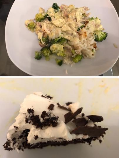 豐富晚餐
外籍朋友邀請出席晚餐,女主人親自下廚焗雞配白飯或意粉。男主人做朱古力蛋糕,還有沙律,焗羊架。吃完這頓晚餐一定要努力做運動。... 豐富晚餐
外籍朋友邀請出席晚餐,女主人親自下廚焗雞配白飯或意粉。男主人做朱古力蛋糕,還有沙律,焗羊架。吃完這頓晚餐一定要努力做運動。...