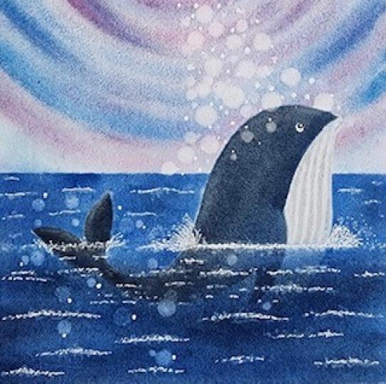 海豚

導師的和諧粉彩畫使我想起海豚是智商最高的動物之一，記憶力很好，能在人類的訓練下學會許多動作，並有着溫和友善、活潑好動的性格。...