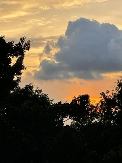 黃昏
前幾天行山至黃昏，看見眼前一大塊烏雲，它在晚霞襯托下很有立體感。...