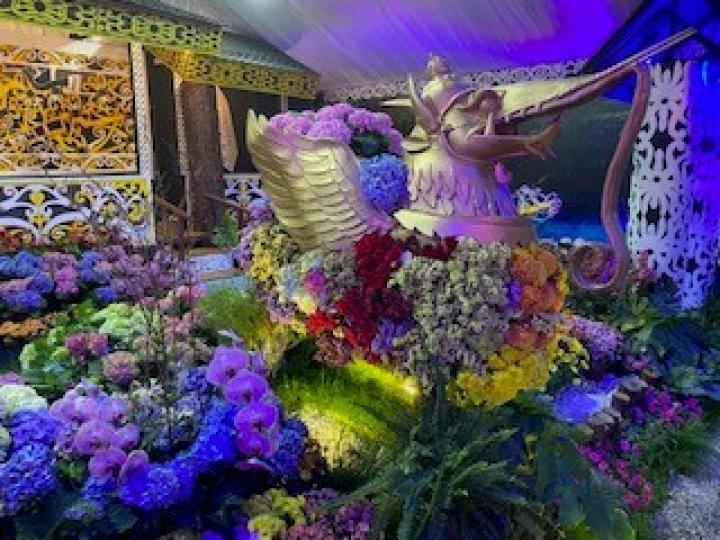 印尼是熱帶國家，花展展出很多種類的花包括今年推介的繡球花。...