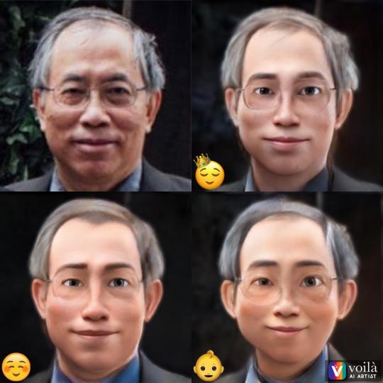 形象
軟件Voila 可以把原本人像分柝，用三款不同形象顯示出來。...