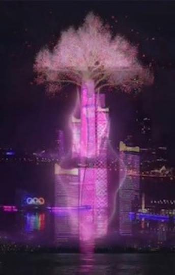 山東首個燈光秀 
 山東首個AR互動燈光秀在山東最高建築物海天中心震撼上演「海天龍吟」。...