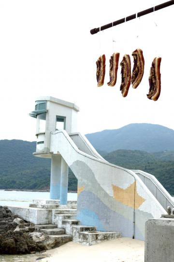 曬臘肉
冬天海灘關閉了，但可以在沙灘散步。偶爾也會看到想不到的事情。...