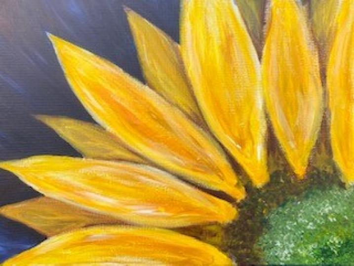 塑膠彩畫
半朵大大的向日葵是同學的佳作。...