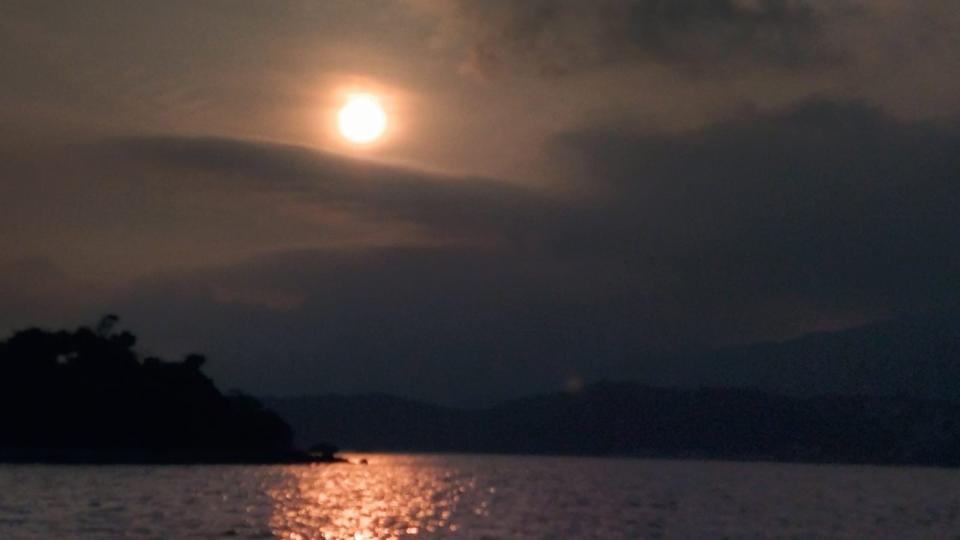 曰落餘暉

日落餘暉影照得海水金光閃閃。...
