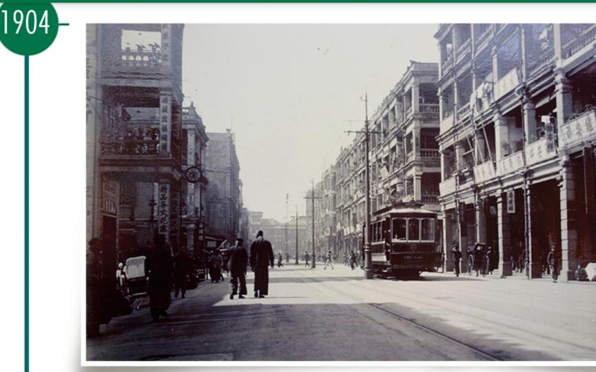 叮叮(電車)一1904年的電車是這模樣的，跟現在的不一樣。...