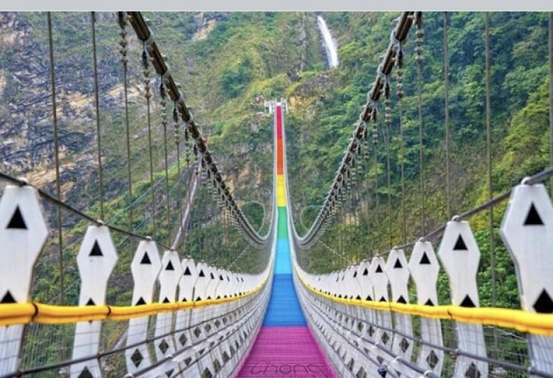 好想一遊的台灣七彩吊橋...