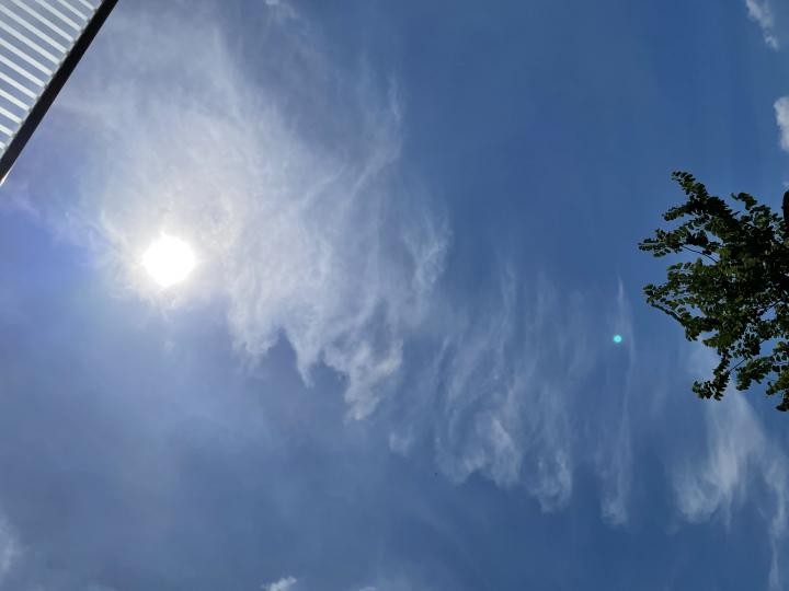 早安！前日是藍天白雲，今天景色朦朦...