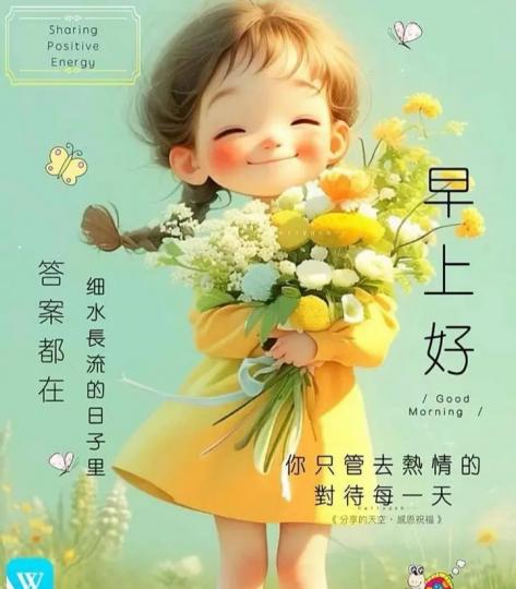 各位早晨只管去熱情的对待每一天...