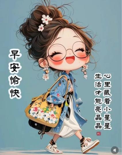各位早晨.心里藏着小星星.生活才能亮晶晶...
