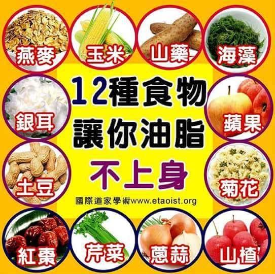 12㮔食物讓你油脂不上身！...