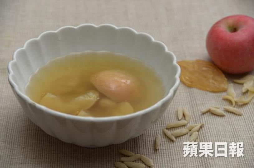 飲雙冬百合蘋果湯 飲雙冬百合蘋果湯