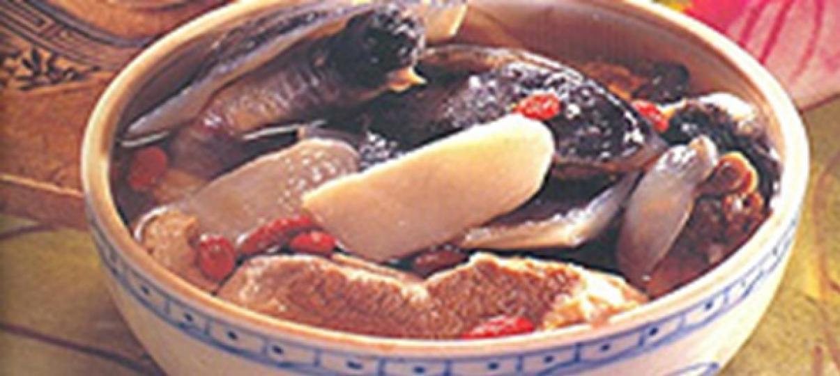 淮山杞子燉水魚