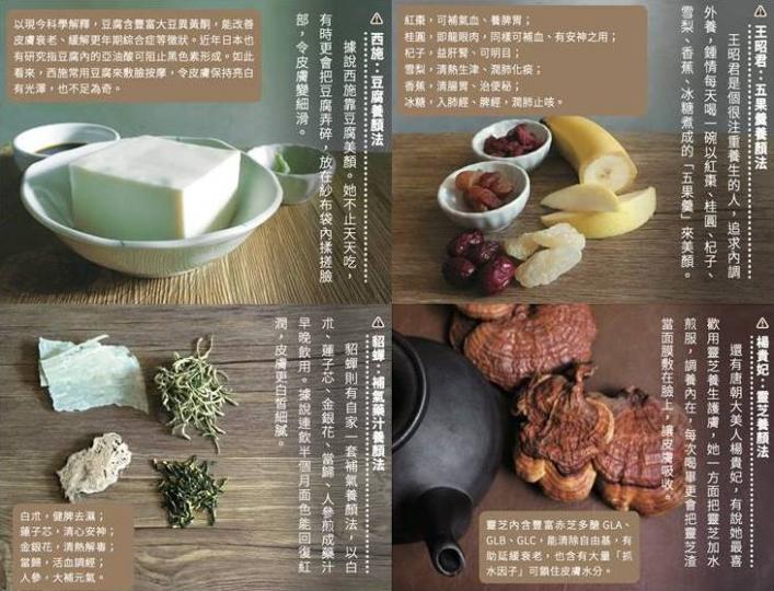 中華系美魔女護膚美學(一): 古代四大美人之養顏偏方 中華系美魔女護膚美學(一): 古代四大美人之養顏偏方