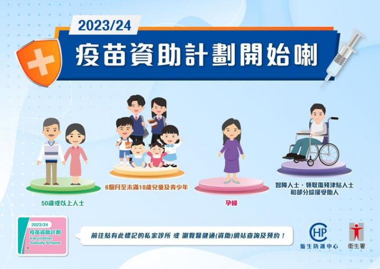 新一季度 (2023/24)的流感疫苗接種計劃