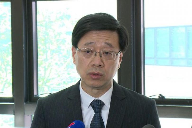 李家超:暴力行為不可合理化 李家超:暴力行為不可合理化