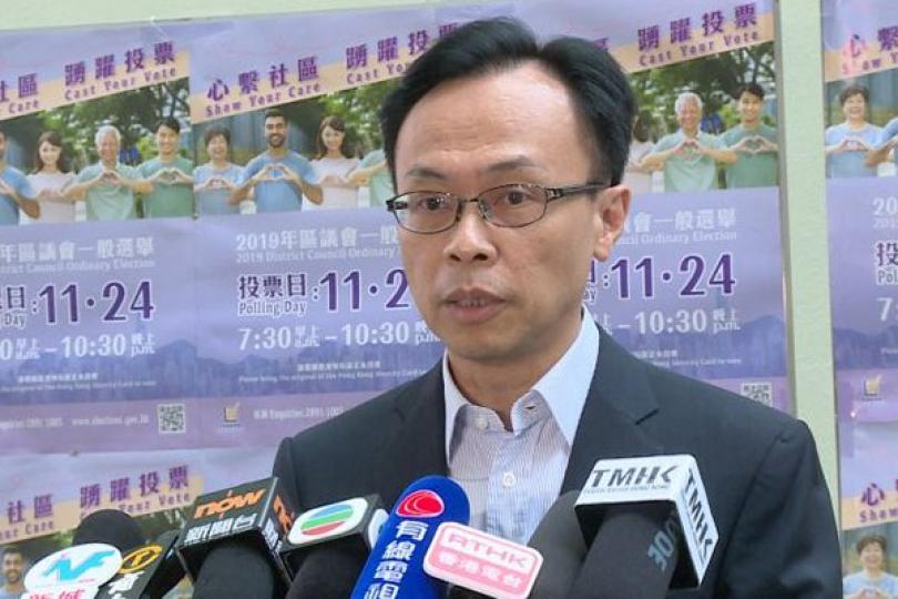 聶德權籲選民投票履行公民責任 聶德權籲選民投票履行公民責任