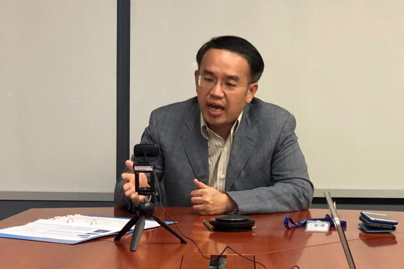 持續領先: 許正宇在網上研討會說,香港的多項優勢使其持續成為領先的國際金融中心。 持續領先: 許正宇在網上研討會說,香港的多項優勢使其持續成為領先的國際金融中心。