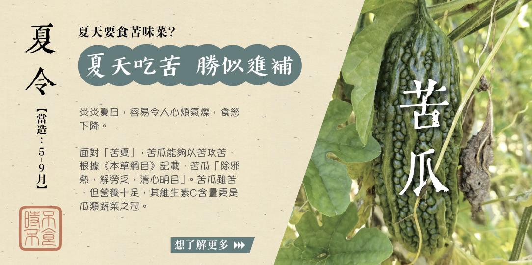 【夏天吃苦 勝似進補】
