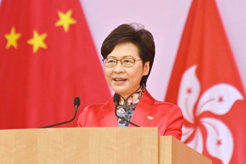 特首：香港真正踏上一國兩制正軌