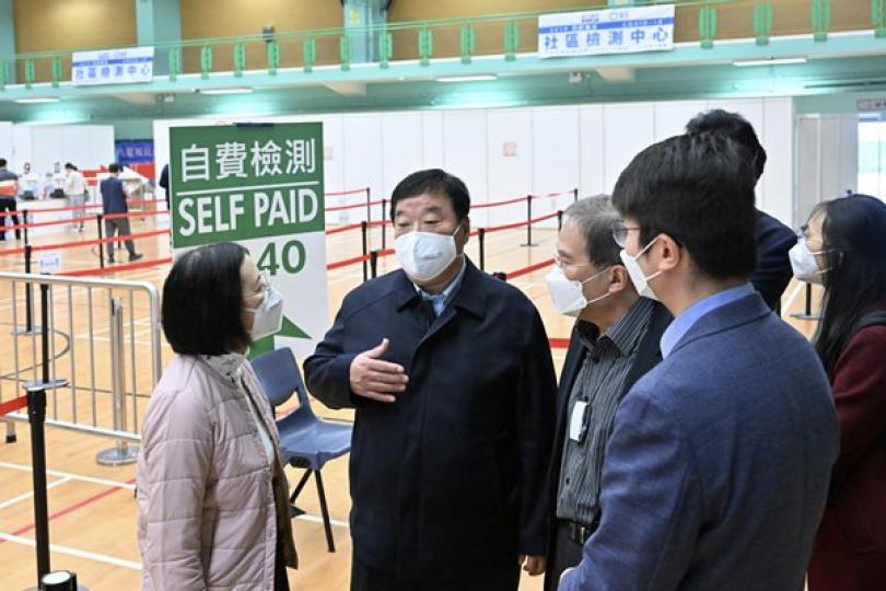 衞健委專家考察抗疫設施