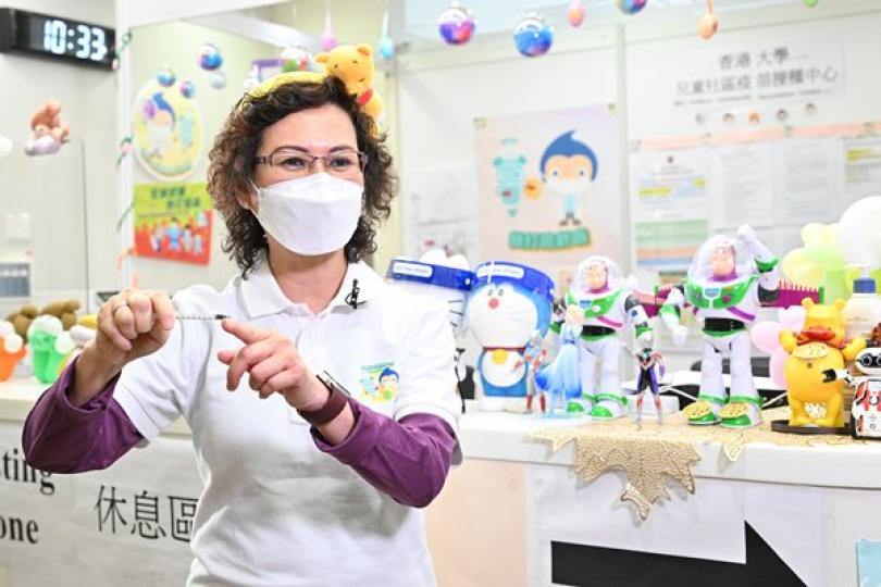童心齊接種 打針不怕痛