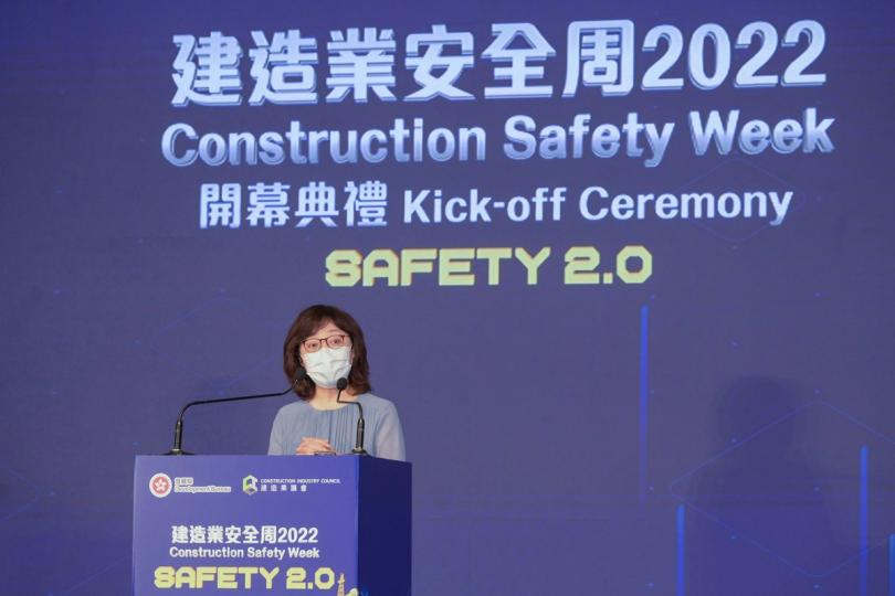 安全至上:  甯漢豪致辭時呼籲建造業界持份者協力推動工地安全。