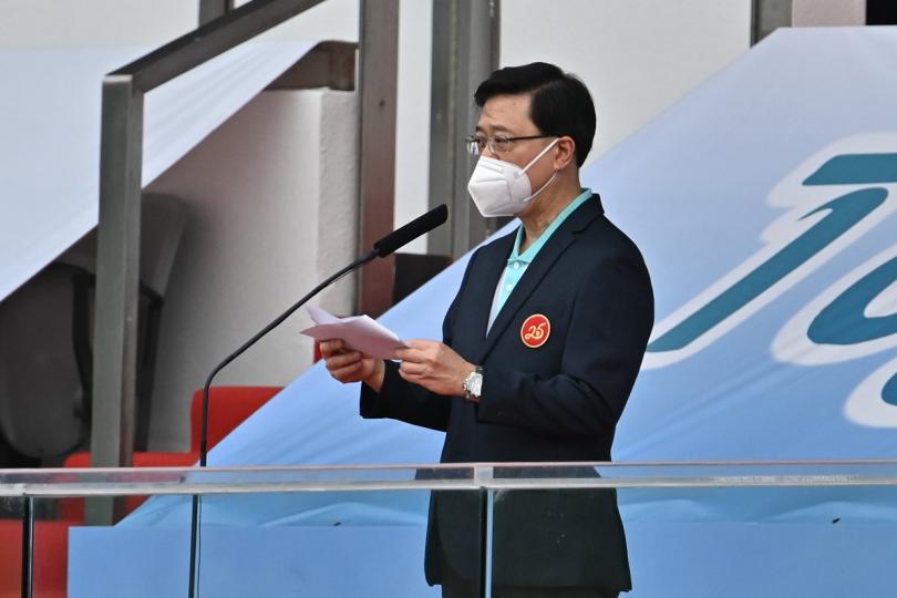 展現決心:  李家超致辭時說，這次大匯演是各紀律部隊轉用中式步操以來首次聯合步操表演，充分體現國家主權，也展現各部隊團結一致，維護國家尊嚴的堅定決心。